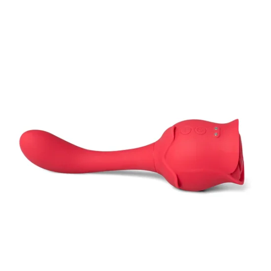10 Speeds Purple Color Silicone Clitoral Sucking Rose with G-Spot Vibrator - Image 6