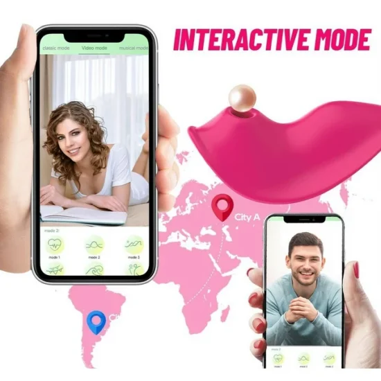 9-Speed APP Control Pink Color Vibrator with Sucking Function - Image 4