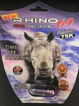 RHINO: 69 SUPER LONG LASTING PLATINUM 75K