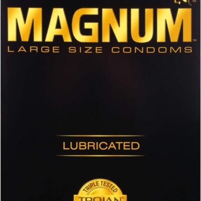 Trojan Condom Magnum Large Size Lubricated 12 Pack