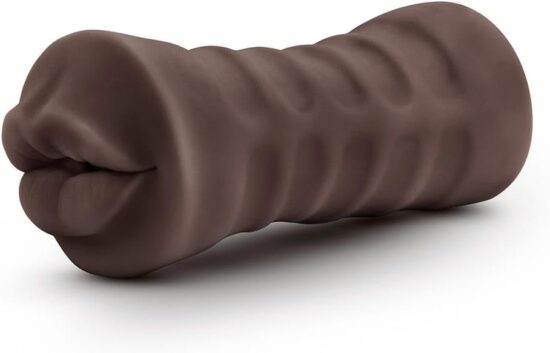 Hot Chocolate Brianna Vibrating Masturbator with Bullet - Pussy - Chocolate - Image 6