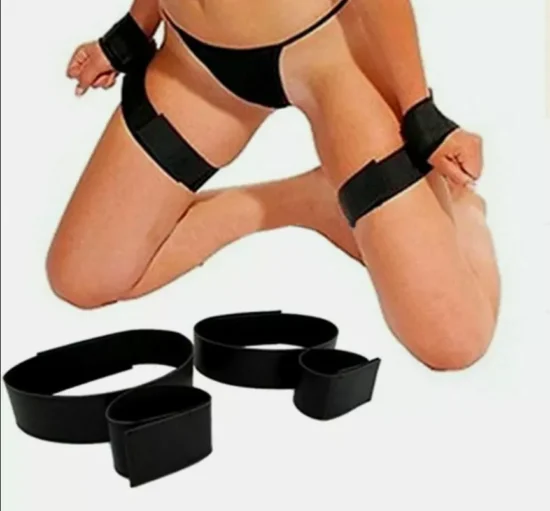 Wrist To Thigh Bondage Cuffs - Image 3