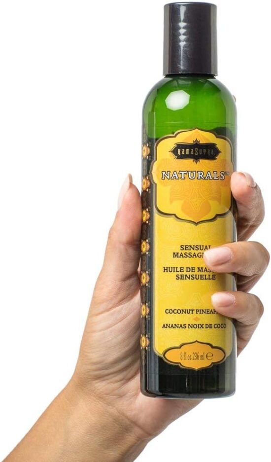 Kama Sutra Naturals Massage Oil Coconut Pineapple 8oz - Image 2