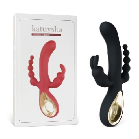 Black 10-Speed Waterproof Vibrating Silicone Vibrator – Rechargeable