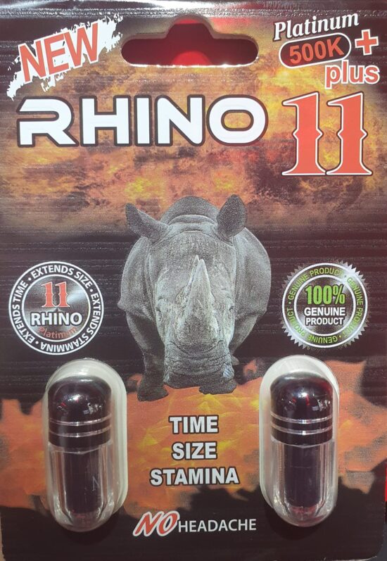 RHINO 11 PILL 1CT 500K