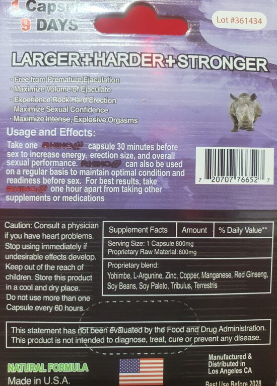RHINO 69 SUPER LONG LASTING POWER 300K - Image 3