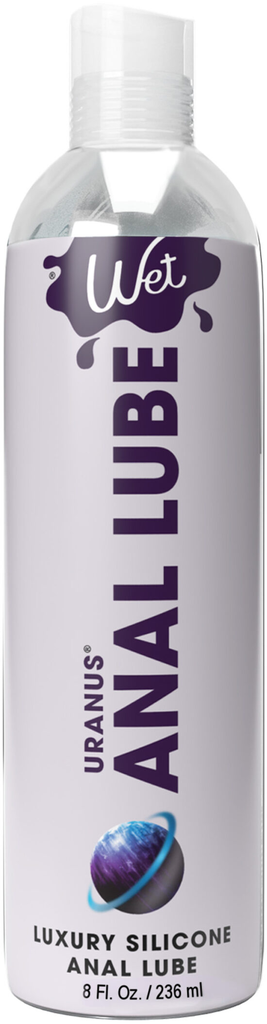 Wet Uranus Anal Lube - Premium Silicone Based Lubricant 8 Oz.