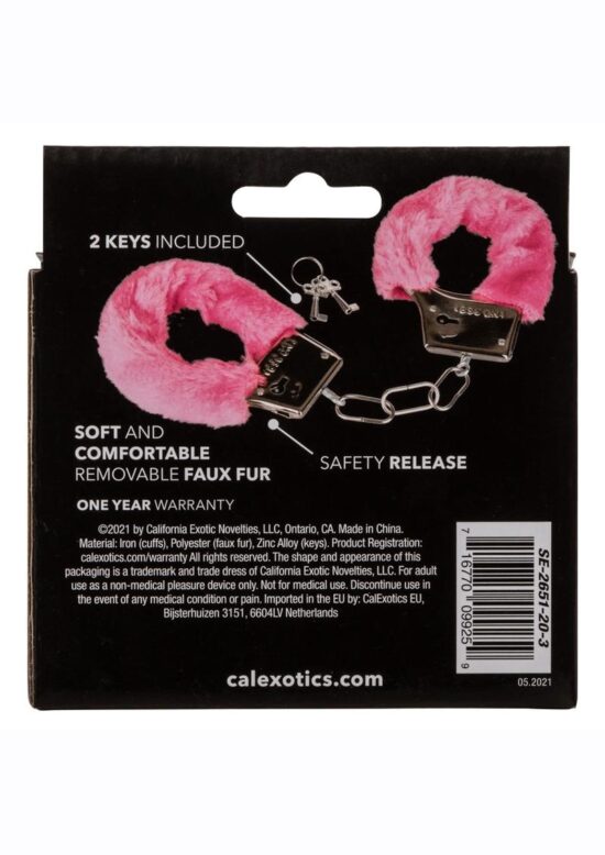 Playful Furry Cuffs - Pink - Image 4