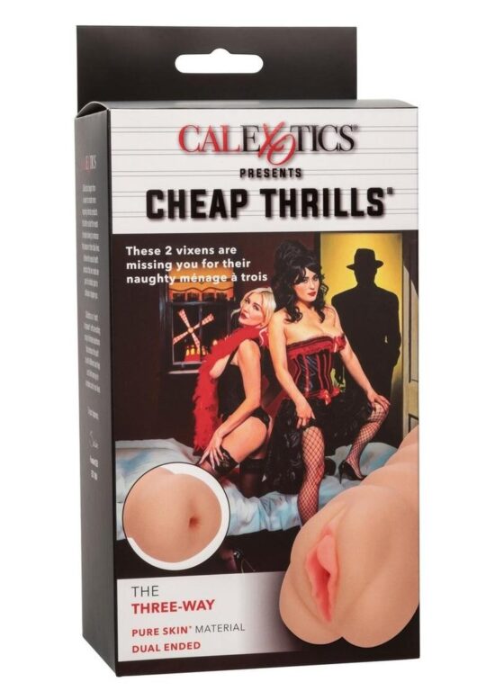 Cheap Thrills The Three-Way Dual End Stroker - Pussy & Ass - Vanilla