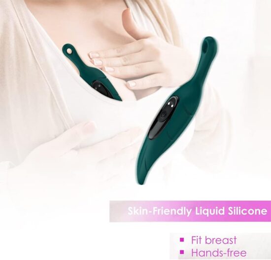 G-spot Vibrator, 9 Vibration Modes Dildo Nipples, Clitoral and Anal Stimulator, Waterproof Rechargeable, Adult Sex Toys for Women or Couple Excitement (Green) - Image 3
