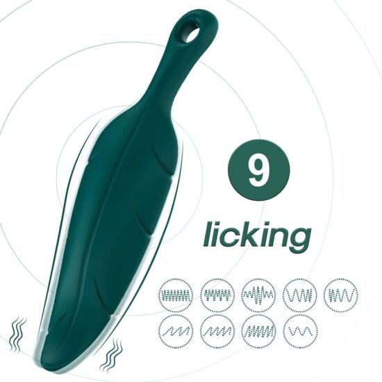 G-spot Vibrator, 9 Vibration Modes Dildo Nipples, Clitoral and Anal Stimulator, Waterproof Rechargeable, Adult Sex Toys for Women or Couple Excitement (Green) - Image 4