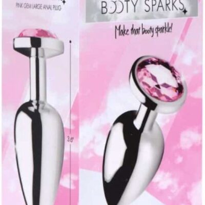 Booty Sparks - Pink Gem Anal Plug Large - Pink