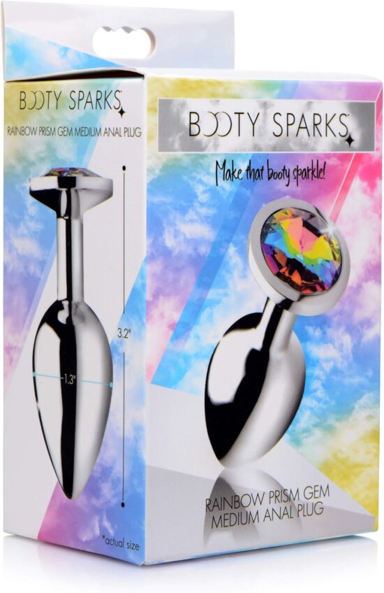 BOOTY SPARKS RAINBOW PRISM GEM MEDIUM ANAL PLUG