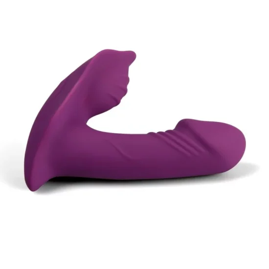 Remote Control 9-Speed Purple or Pink Colour Rechargeable Silicone Dildo Vibrator - Image 6