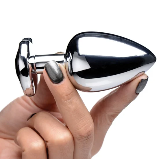 Booty Sparks Black Heart Gem Anal Plug-Large - Image 5