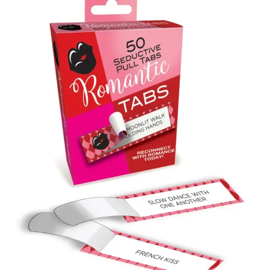 Romantic Tabs 50 Seductive Pull Tabs Couples Foreplay Activities Game - Image 2