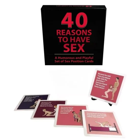 40 Reasons To Have Sex Couples Board Kinky Fantasy Romance Adult Sex Game Toy - Image 3
