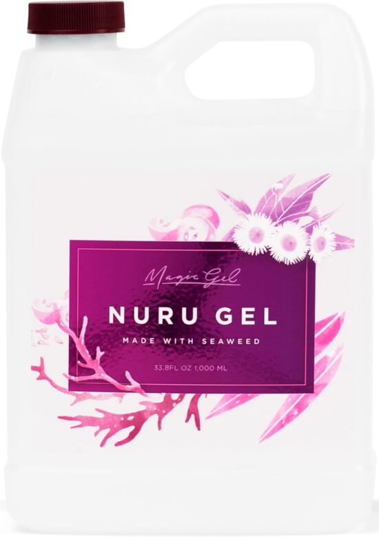 Magic Gel Nuru Massage Therapy Gel | Naturally Stain, Flavor and Fragrance Free | Ideal for Massage, Sore Muscles, Dry Skin | 33.8 Oz - Image 2
