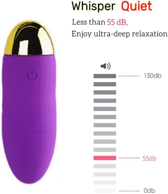 10 Speeds Purple Rechargeable Remote Control Vibrating Egg - Image 3