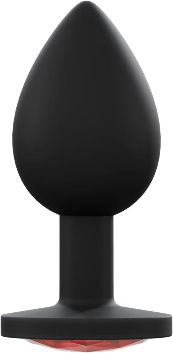Black 3-Piece ABS Butt Plugs Set with Red Base - Image 4