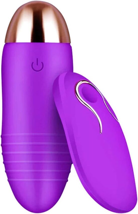 10 Speeds Purple Rechargeable Remote Control Vibrating Egg