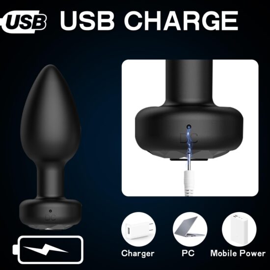 Anal Plug Vibrating Butt Plug - 3Pcs Silicone Sex Toys, Remote Control Vibrator with 10 Vibration Modes for Men Women, Prostate Massager - Image 5