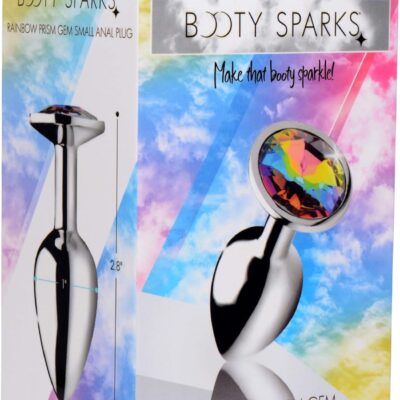 BOOTY SPARKS Rainbow Prism Gem Anal Plug, Small