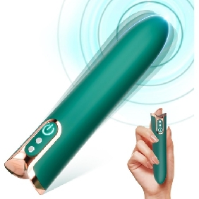 10-Speed Green & Rose Gold Rechargeable Waterproof Vibrator