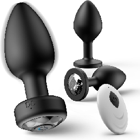 Anal Plug Vibrating Butt Plug – 3Pcs Silicone Sex Toys, Remote Control Vibrator with 10 Vibration Modes for Men Women, Prostate Massager