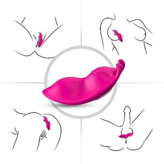Remote Control 9-Speed PurpleColor Silicone Vibrator with Magnet ( Stick on Underwear ) - Image 4
