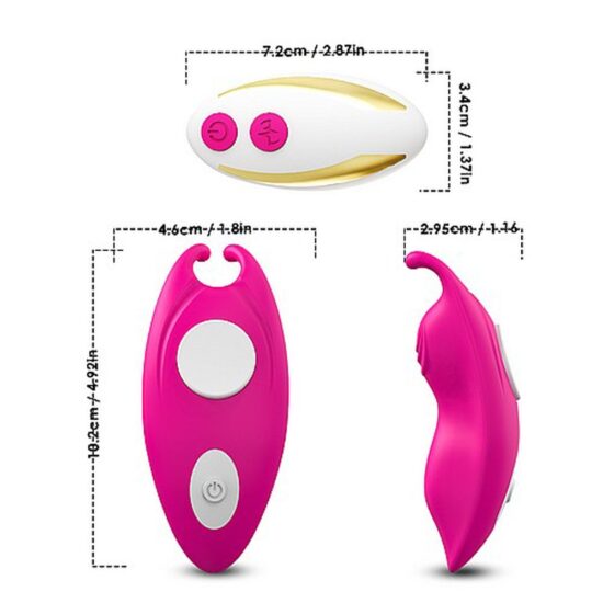 Remote Control 9-Speed PurpleColor Silicone Vibrator with Magnet ( Stick on Underwear ) - Image 7