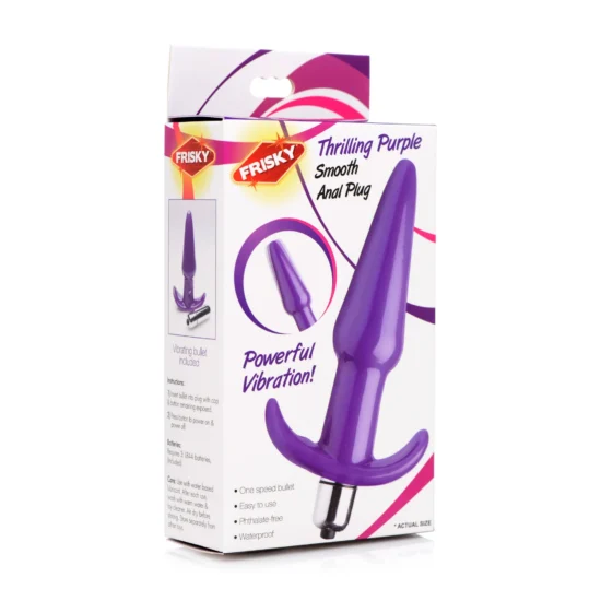 Frisky Thrilling Purple Anal Plug Purple/Black - Image 5