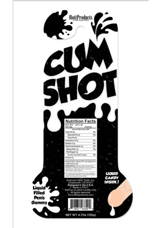 Cum Shot Liquid Candy Filled Gummy Pecker - Image 2