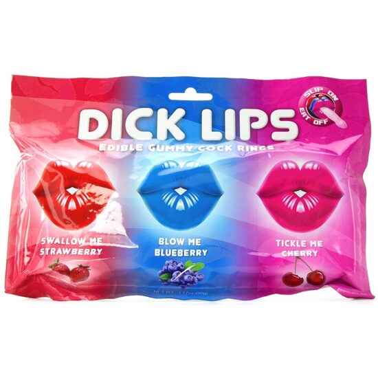 Edible Dick Lips Gummy Candy Rings Adult Party - Image 2