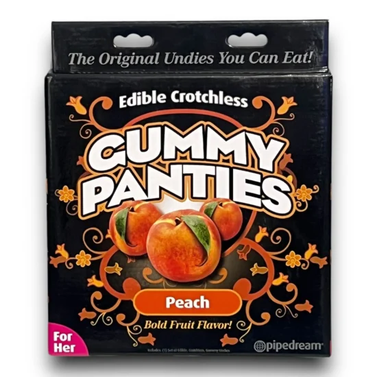 Gummy Panties - Peach Flavored Edible Crotchless Panties Undies You Can Eat