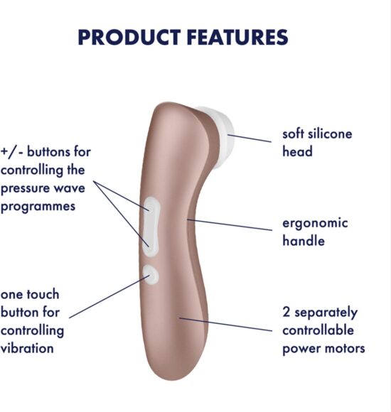 Satisfyer Pro 2 + Air Pressure Vibrator with Extra Vibration Value Pack (NEW) - Image 2