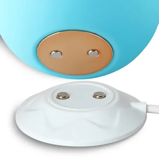 Glow-in-the-Dark 10-Function Blue Silicone Rechargeable Clitoral Sucking Rose Sex Toy - Image 7