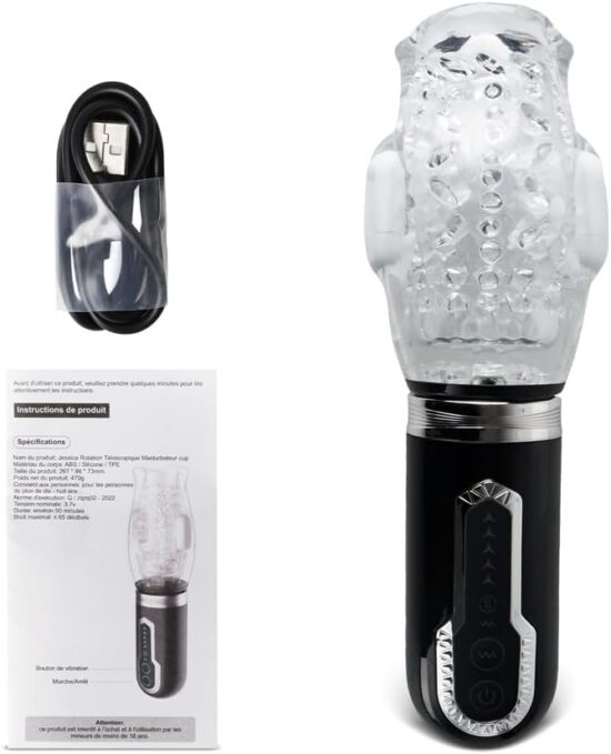 7-Speed Male Vibrating Masturbator with Roating and Thrusting Function - Image 4