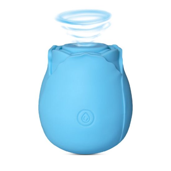 10-Function Blue Color Silicone Clitoral Sucking Rose Sex Toy - Image 6