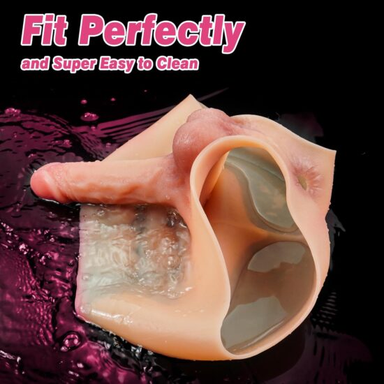 Strap on Dildo Harness Wearable Dildo Panties, Elastic Silicone Strapon Lesbian Sex Toys, Realistic Strapless Dildo Underwear with Abs, Big Thick Anal Dildo Pegging Toy for Women Couple Transgender
