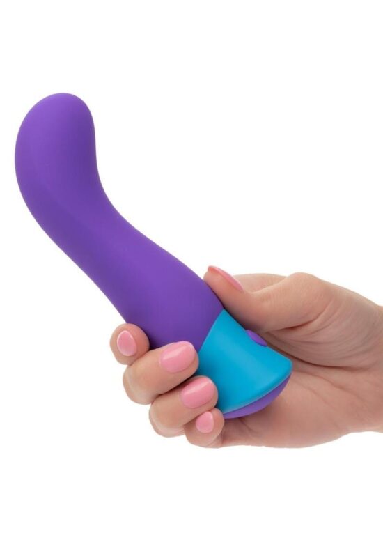Rave G-Vibe Rechargeable Silicone G-Spot Vibrator - Purple/Blue - Image 5