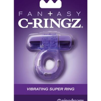 Fantasy C-Ringz Vibrating Super Cock Ring with Bullet - Purple