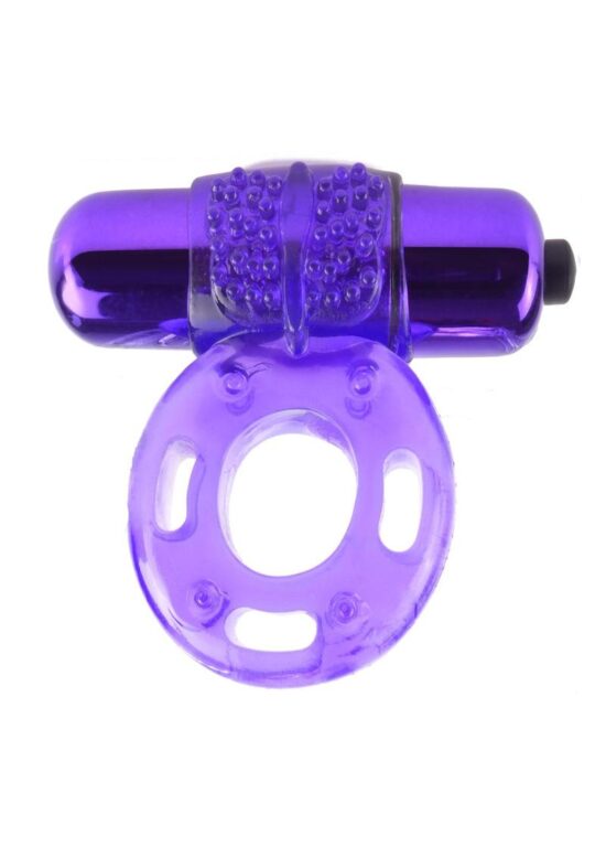 Fantasy C-Ringz Vibrating Super Cock Ring with Bullet - Purple - Image 2
