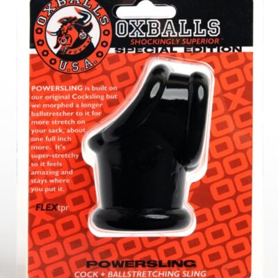 Oxballs Powersling Cock and Ball Stretching Sling – Black