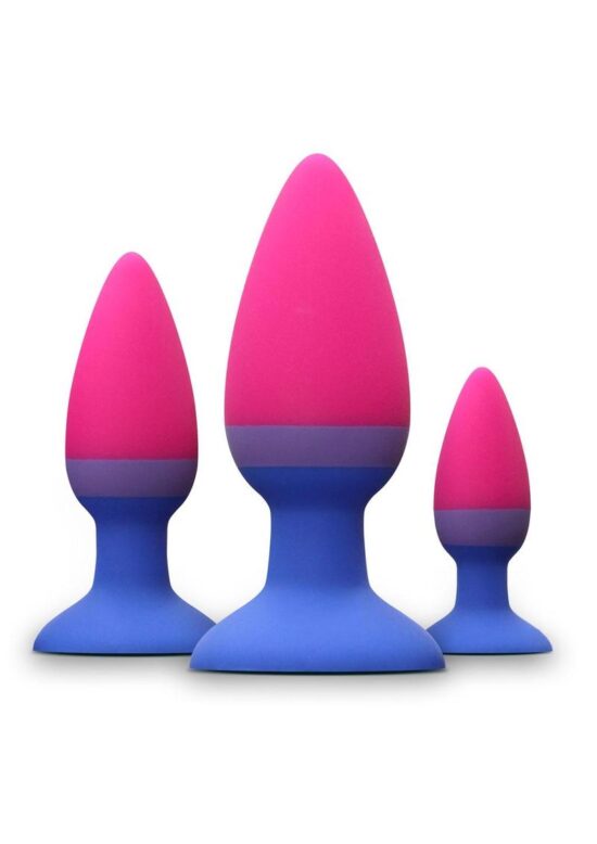Colours Pleasures Trainer Silicone Anal Plug Kit - Assorted Colors - Image 3