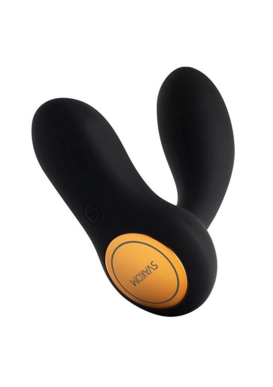 Svakom Vick Neo Silicone Prostate Massager - Black/Gold - Image 3