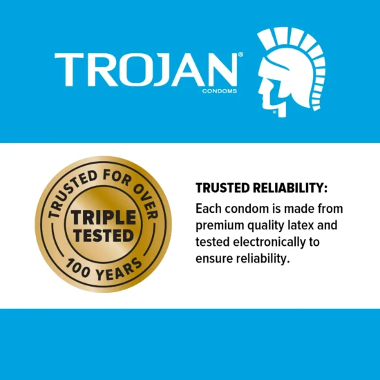 Trojan Pleasure Pack Lubricated Latex Textured Condoms Assorted 3-Pack - Image 5
