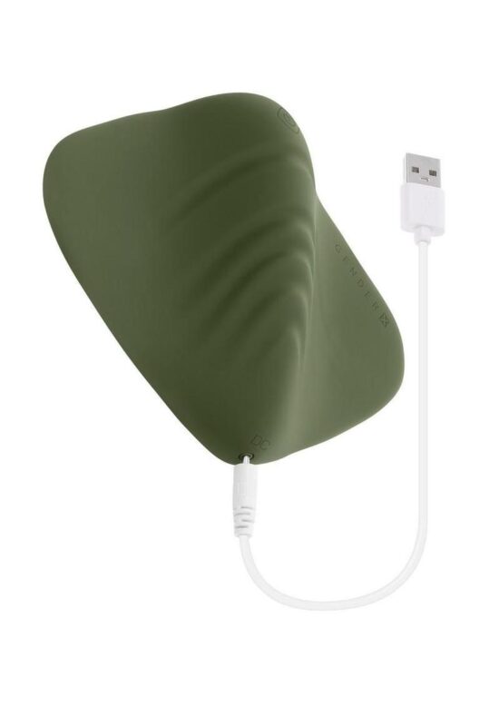Gender X Pleasure Pad Rechargeable Silicone Clitoral Stimulator - Green - Image 5