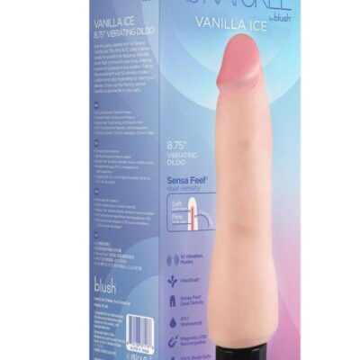 Au Naturel Vanilla Ice Vibrating Dildo 8.75in – Vanilla