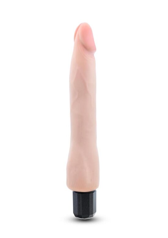 Au Naturel Vanilla Ice Vibrating Dildo 8.75in - Vanilla - Image 2
